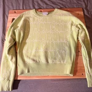 Bright small green sweater